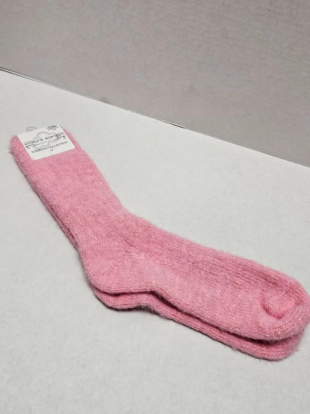 New Women Worlds Softest Pink Glit Pair Socks Weekend Collection Shoes Size 6-11
